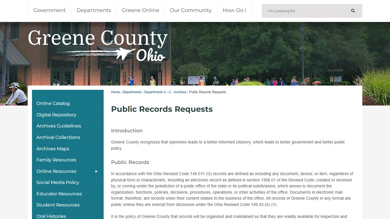 Public Records Requests | Greene County, OH - Official Website