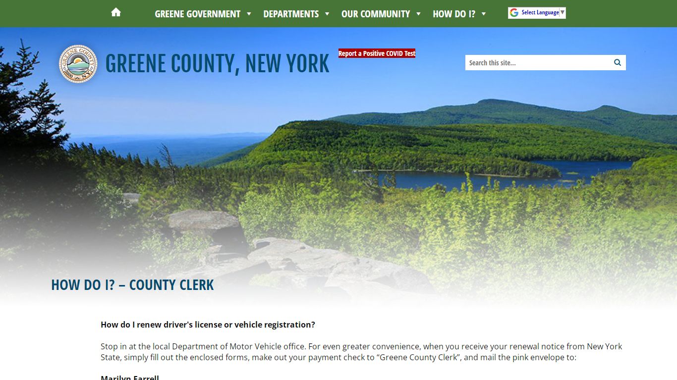 How to Access Public Records | Greene County, New York